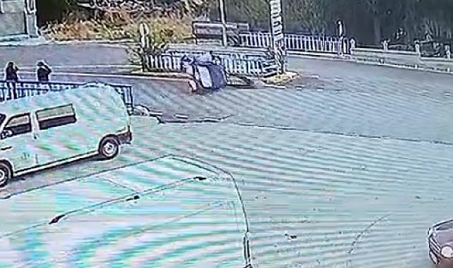 Isparta'da eski muhtarın öldüğü kaza güvenlik kamerasına yansıdı
