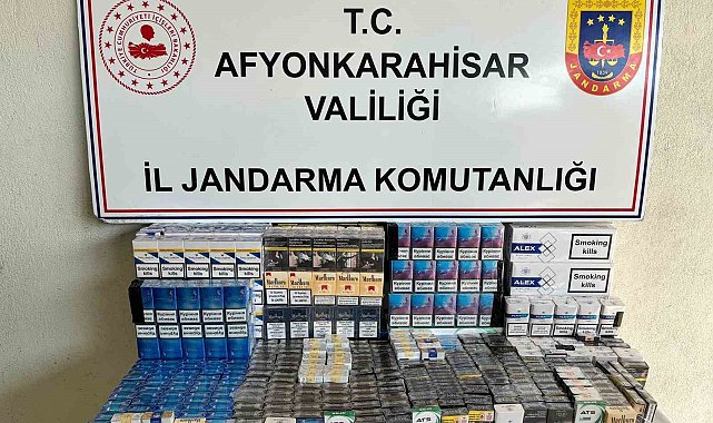 Jandarma 830 paket bandrolsüz sigara ele geçirdi