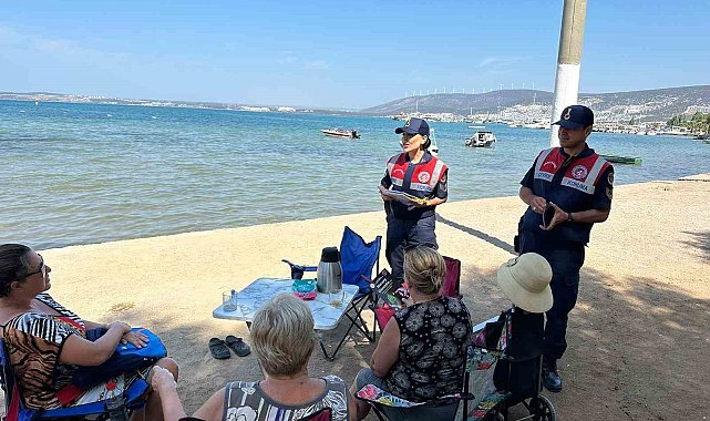 Jandarma ekipleri vatandaşları orman yangınlarına karşı uyardı