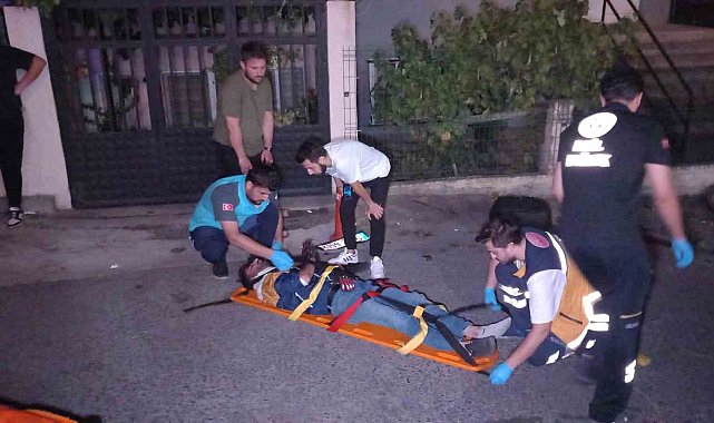 Kafa kafaya çarpıştığı motosikletli komşusu çıktı