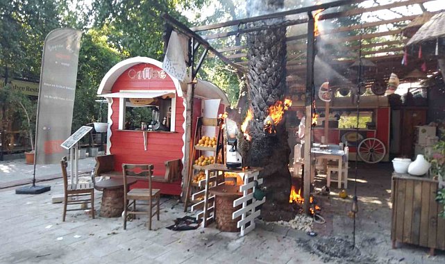 Kafede önce tüp patladı, sonra yangın çıktı: 1 yaralı