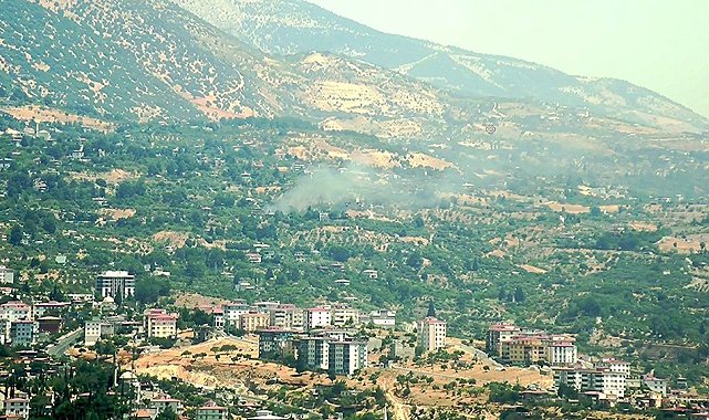 Kahramanmaraş'ta bahçe yangını