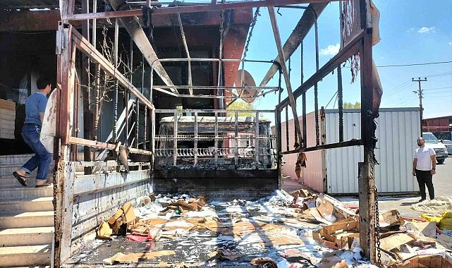 Kahramanmaraş'ta iş yeri yangını