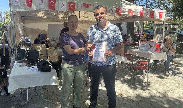 Kan bağışçılarına madalya