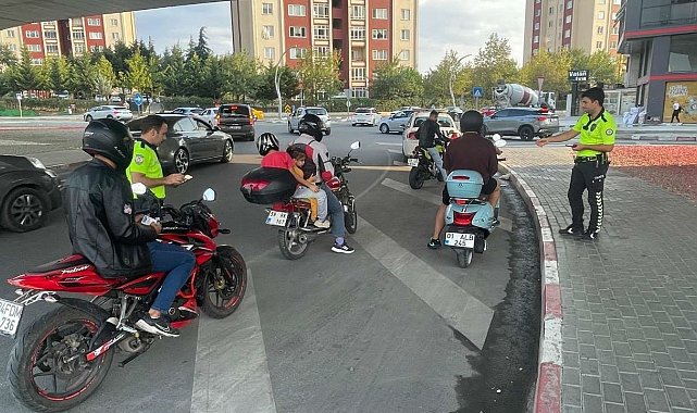 Kapaklı'da motosikletli sürücülere yönelik denetim sürüyor