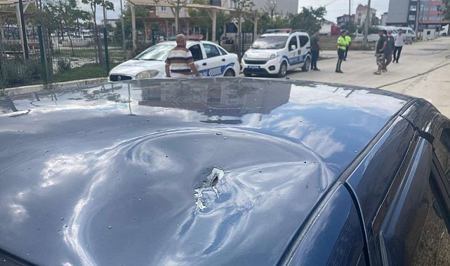 Kapaklı'da tahta yüklü kamyon 2 direği devirdi