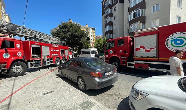 Kapaklı'da yatakta çakmakla oynayan çocuk yangın çıkardı