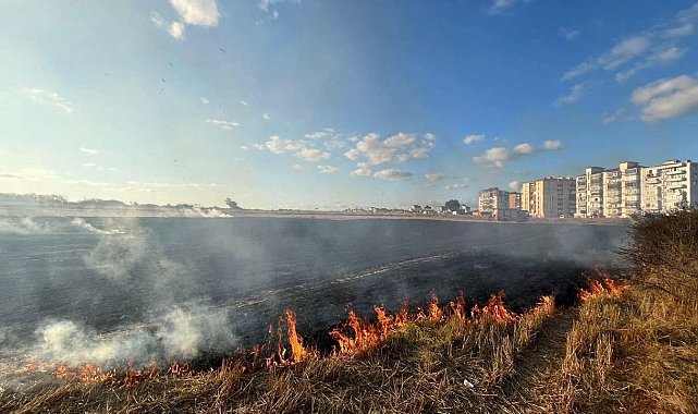 Kapaklı'da Yeni Sanayi Sitesi mevkiinde yangın