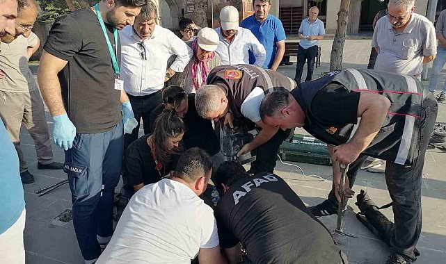 Kars'ta bacağı boruya sıkışan çocuk kurtarıldı