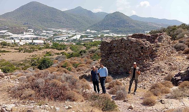 Kaymakamı Topsakaloğlu Arsinoe Antik Kentinde incelemelerde bulundu