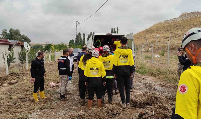 Kayseri'de sele kapılan kişinin cansız bedenine Anda Trabzon ekibi ulaştı