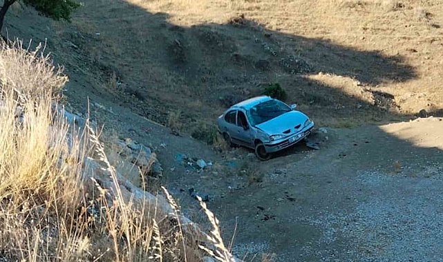 Kırıkkale'de otomobil şarampole yuvarlandı: 1 yaralı