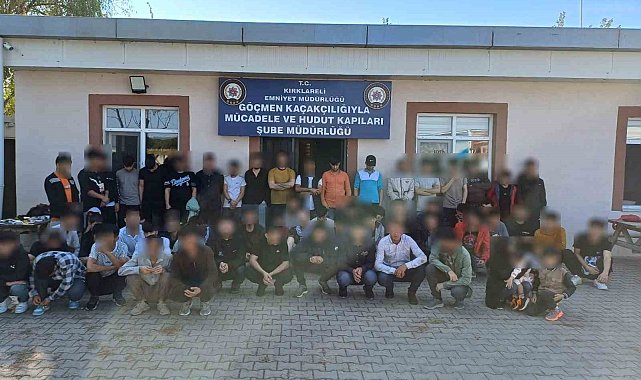 Kırklareli'nde kamyon dolusu kaçak yakalandı