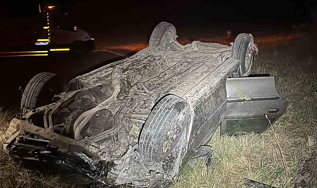 Kırklareli'nde otomobil şarampole devrildi: 1 ölü, 3 yaralı