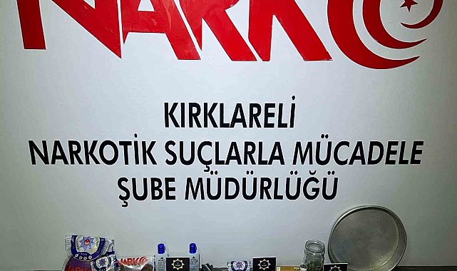 Kırklareli'nde uyuşturucu operasyonu: 3 tutuklama