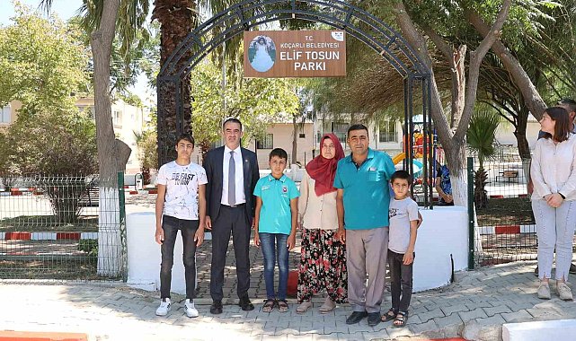 Koçarlı'da Elif'in ismi parkta yaşatılıyor