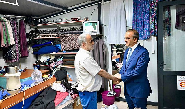 Konteyner esnafları sorunlarını Vali Yavuz&#039;a iletti