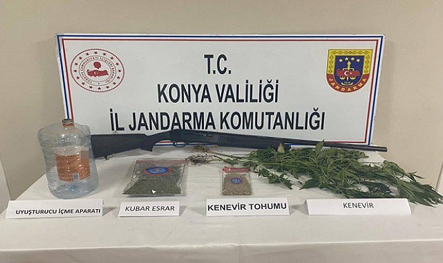 Konya'da jandarmadan uyuşturucu operasyonu: 5 gözaltı