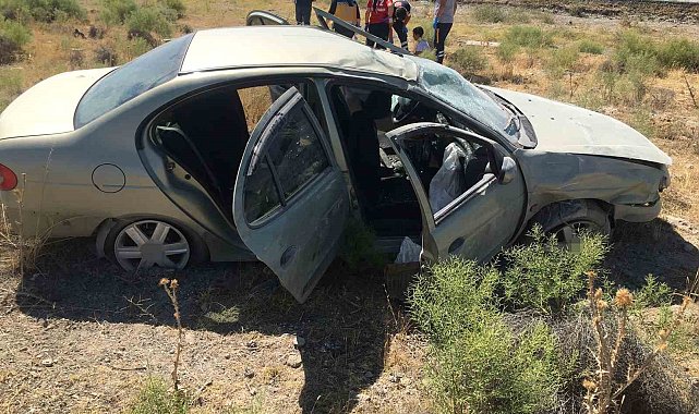 Konya'da otomobil takla attı: 7 yaralı