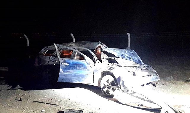 Kulu'da kontrolden çıkan otomobil takla attı: 1 yaralı