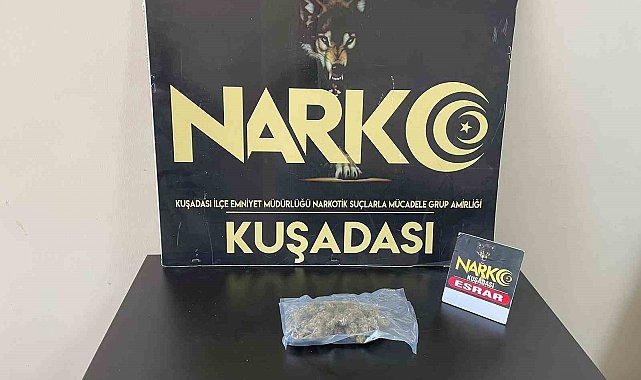 Kuşadası'nda kargo yolu ile uyuşturucu sevkiyatına polis engeli