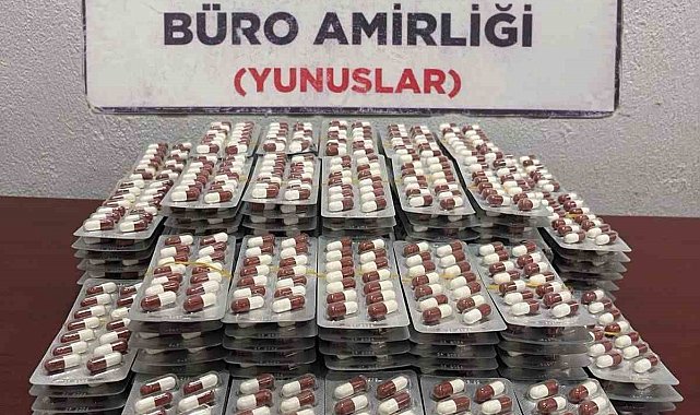 Kütahya'da bin 960 adet uyuşturucu hap ele geçirildi