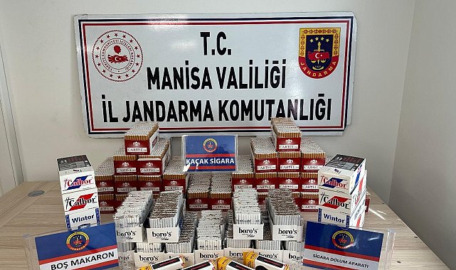 Manisa'da kaçak sigara operasyonu: İşyerinden 11 bin sarma sigara çıktı