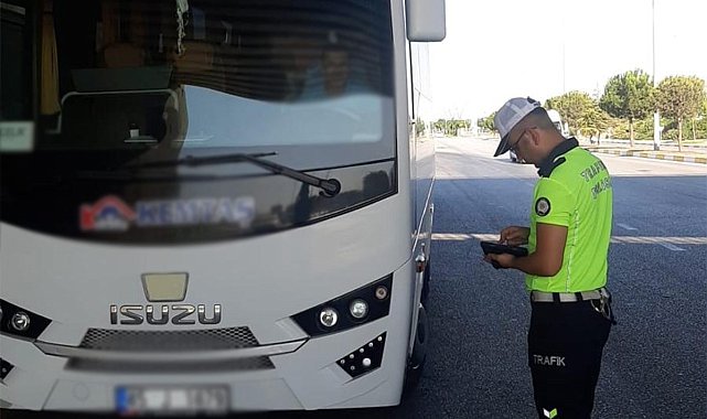 Manisa'da servis araçlarına yönelik denetim