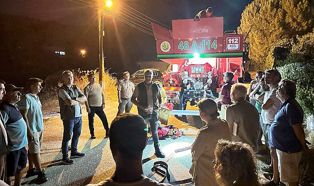 Marmaris Çetibeli'nde yangın gönüllülerine eğitim verildi