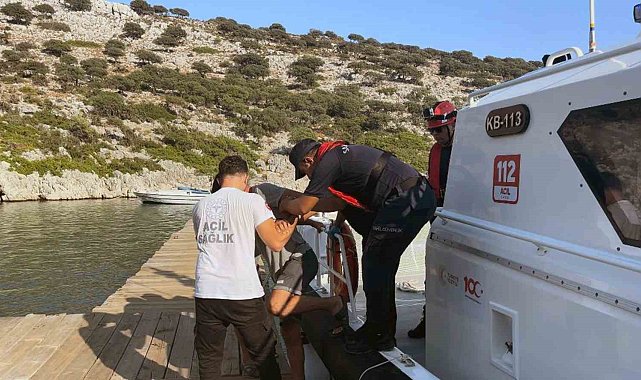 Marmaris&#039;te ticari yatta rahatsızlanan vatandaş tahliye edildi