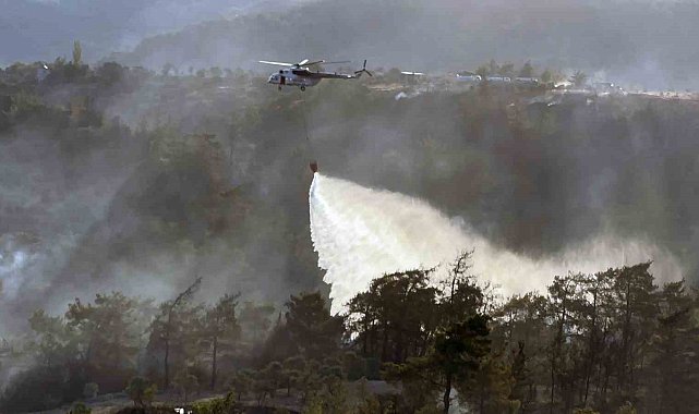 Milas'ta havadan karadan soğutma çalışması yapılıyor