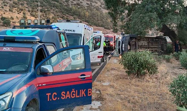 Milas'ta kaza, çok sayıda yaralı var