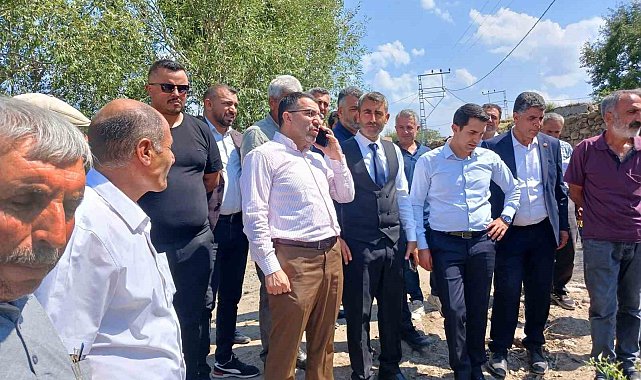 Milletvekili Çalkın, selden etkilenen köyde inceleme yaptı