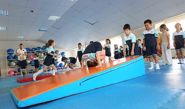 Miniklerden jimnastiğe yoğun ilgi