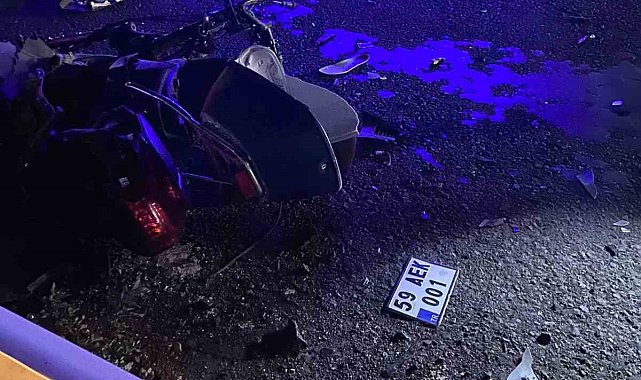 Motosiklet sürücüsü hayatını kaybetti
