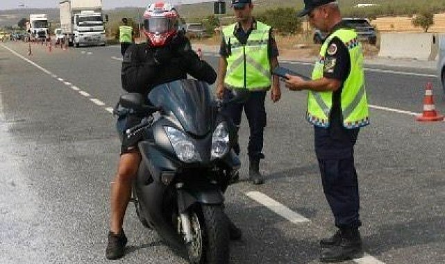 Muğla İl Jandarma Komutanlığı'ndan motosiklet ve motorlu bisiklet denetimi