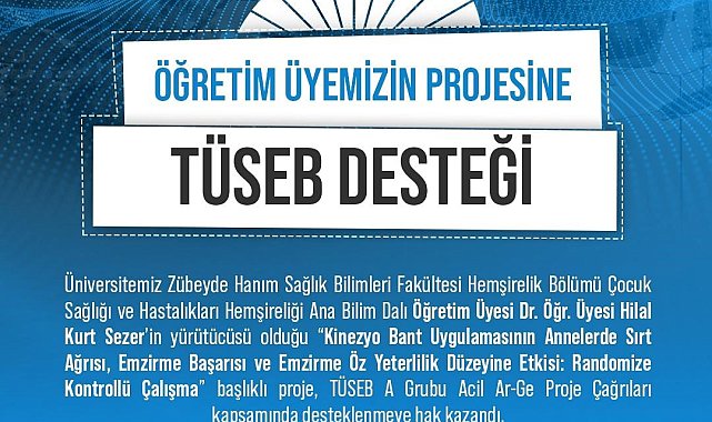 Niğde'de öğretim üyesinin projesine TÜSEB desteği