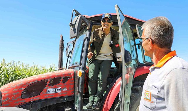 Niğde'de sorgum-sudan otunun hasadı yapıldı