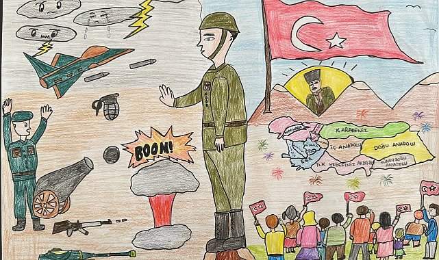 Öğrencilerin gözünden Büyük Zafer: SGM&#039;nin yarışmasında en güzel resimler belli oldu