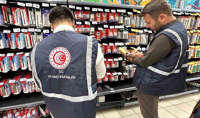 Okulların açılması öncesi İzmir'de kırtasiyelere denetim