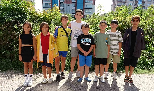 Ordu'da çocukların 'park' eylemi