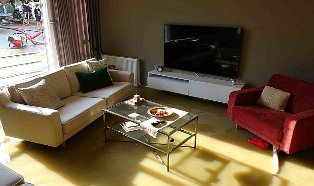 Ordu'da sağanak sonrası evleri su bastı, yol ulaşıma kapandı