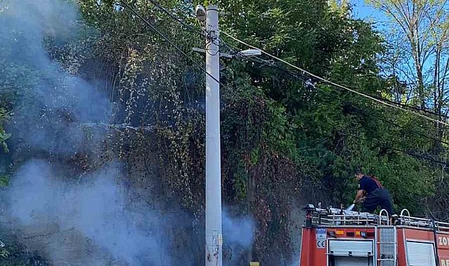 Ormanlık alanda yakılan ateş ekipleri harekete geçirdi