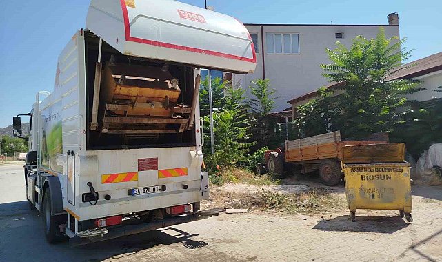 Osmaneli'nde tüm çöp konteynerleri temizlendi