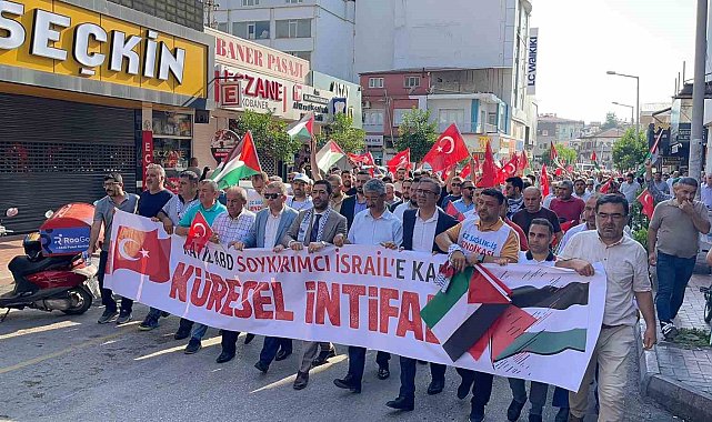 Osmaniye'de binlerce kişi Filistin için yürüdü