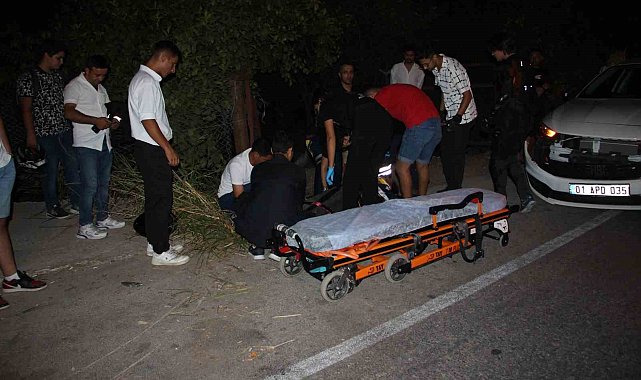 Otomobilin sağından geçemeye çalışan motosiklet sürücüsü yaralandı