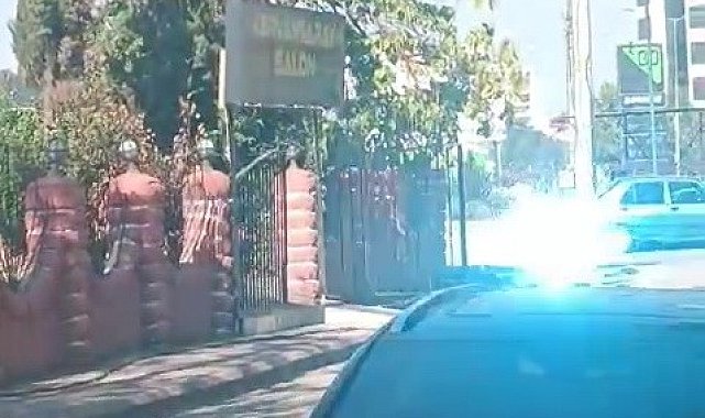 Patlayan elektrik hattı yürekleri ağza getirdi