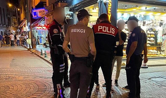 Polis ekipleri 'Barlar Sokağı' ve çevresini denetledi