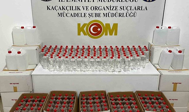 Samsun&#039;da 700 litre etil alkol ele geçirildi