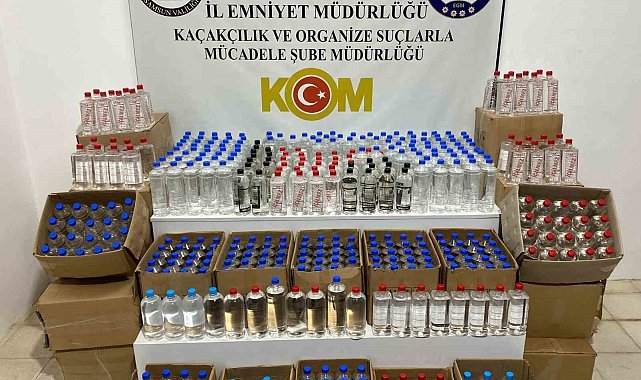 Samsun'da 774 litre etil alkol ele geçirildi